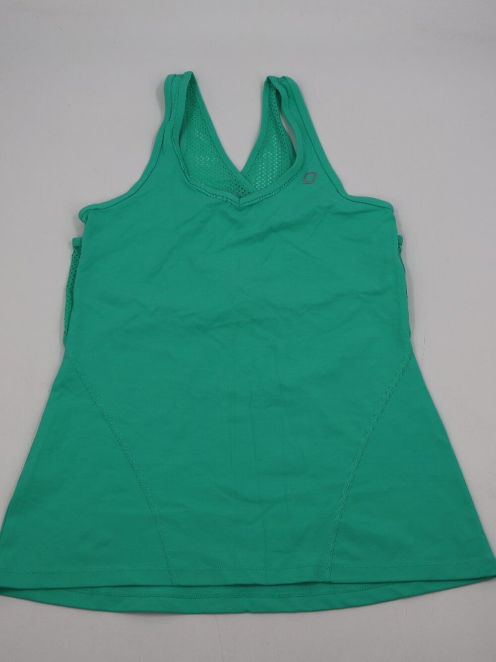 Lorna Jane Acrobat Excel Tank Womens L Neon Spearmint Mesh Back 011562
